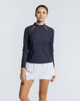 Volley Zip Long Sleeve - Sapphire Blue