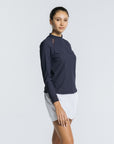 Volley Zip Long Sleeve - Sapphire Blue