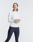Volley Zip Long Sleeve - White Lotus