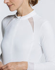 Volley Zip Long Sleeve - White Lotus