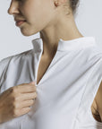 Volley Zip Sleeveless - White Lotus