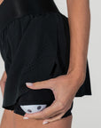 Cross-Court Skirt - Black Beauty