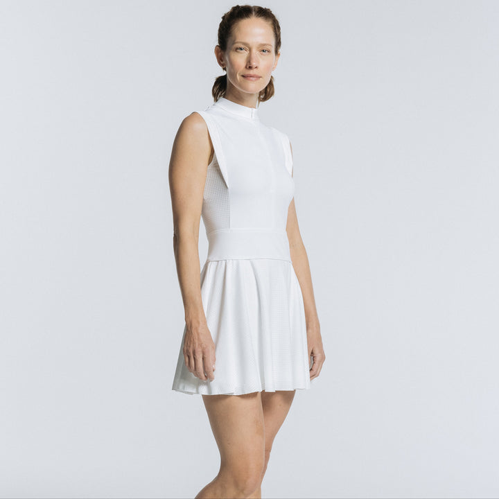 Jen's Pickleball Dress - White Lotus AVI Jen's Pickleball Dress - White Lotus AVI